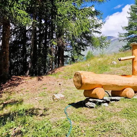 בקתה Mayen Praz Dau Lauc Charme Et Nature 4 Personnes